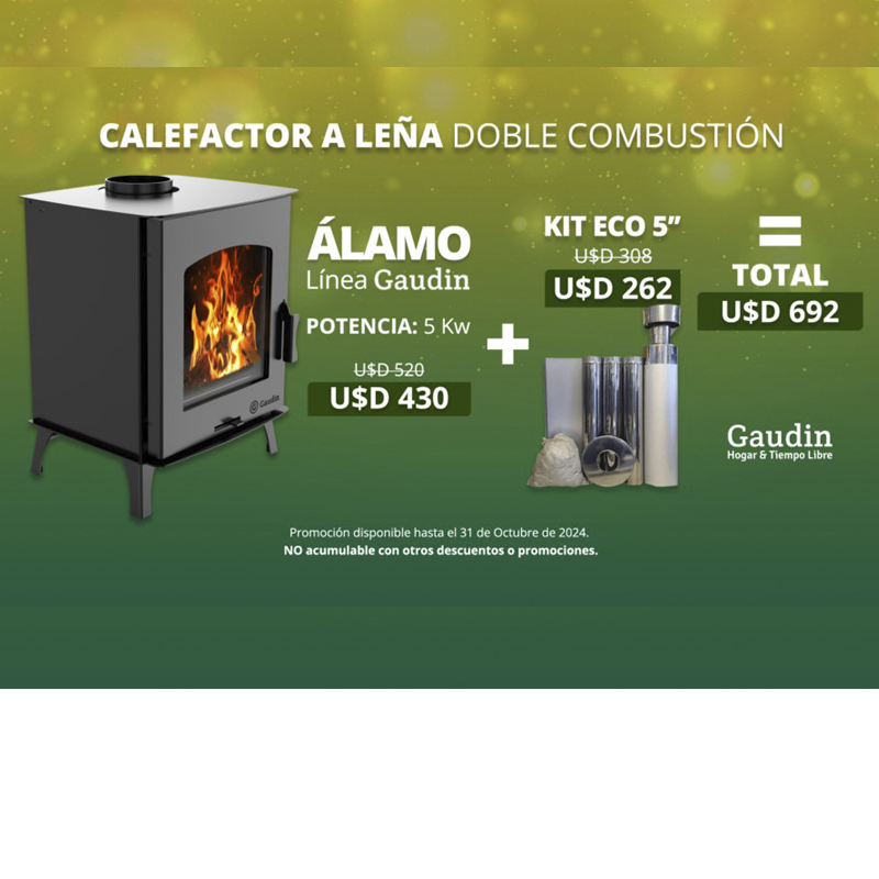 PROMO ÁLAMO + KIT ECO 5 USD 692.-